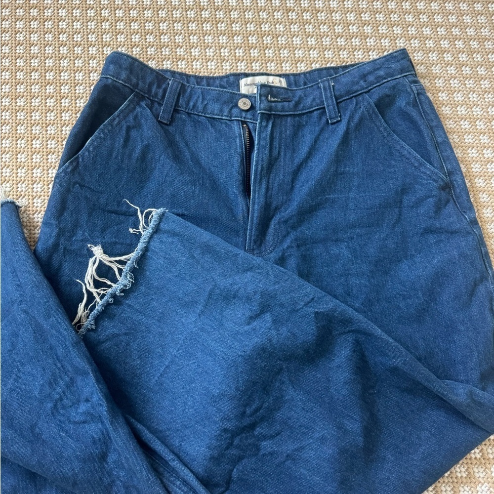 Abercrombie & fitch mid rise ultra wide leg jeans size 26 - Picture 3 of 4